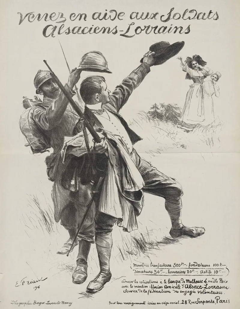 Venez En Aide Aux Soldats Alsaciens Lorrains