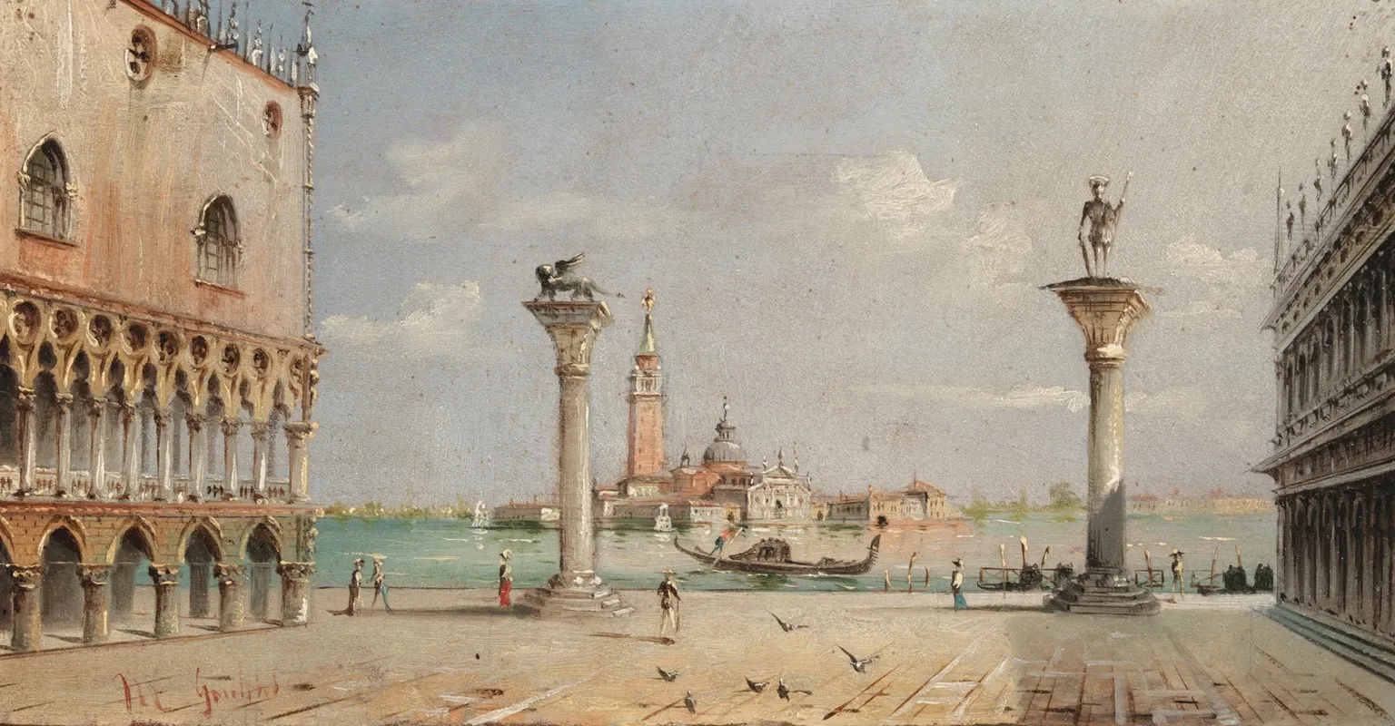 Venezia Piazzetta San Marco E Isola San Giorgio Wall Art by Marco Grubas - High-Resolution Digital Print