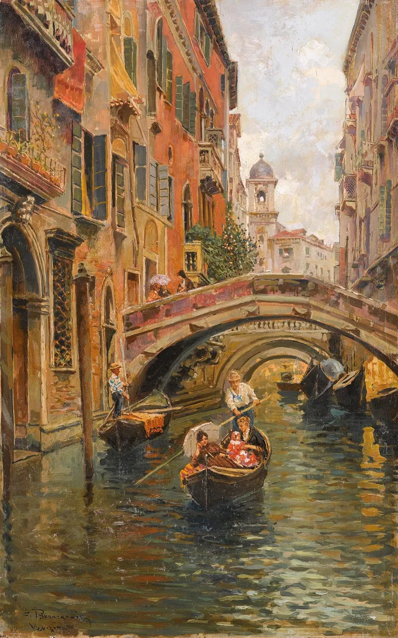 Venezianischer Kanal Wall Art by Carlo Brancaccio - High-Resolution Digital Print