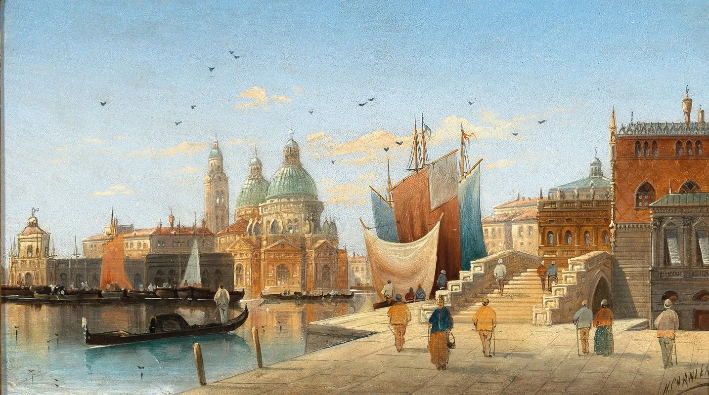Venice A View Of Santa Maria Della Salute 4 Wall Art by Karl Kaufmann - High-Resolution Digital Print