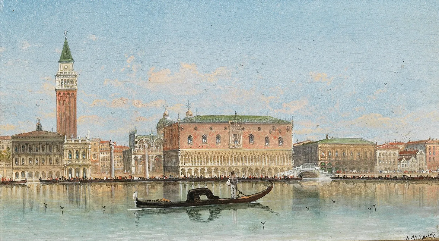 Venice A View Of St Marks Colum Wall Art by Karl Kaufmann - High-Resolution Digital Print
