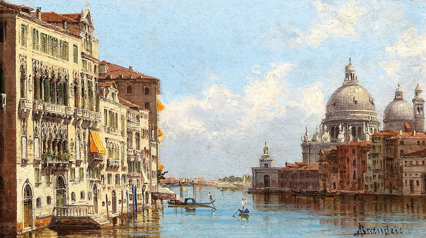 Venice A View Of The Grand Canal From Santa Maria Della Salute