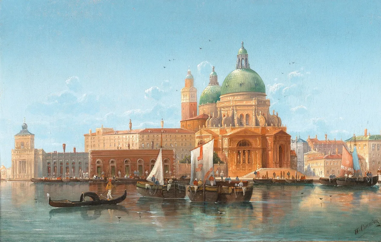 Venice A View Of The Punta Della Dogana Wall Art by Karl Kaufmann - High-Resolution Digital Print