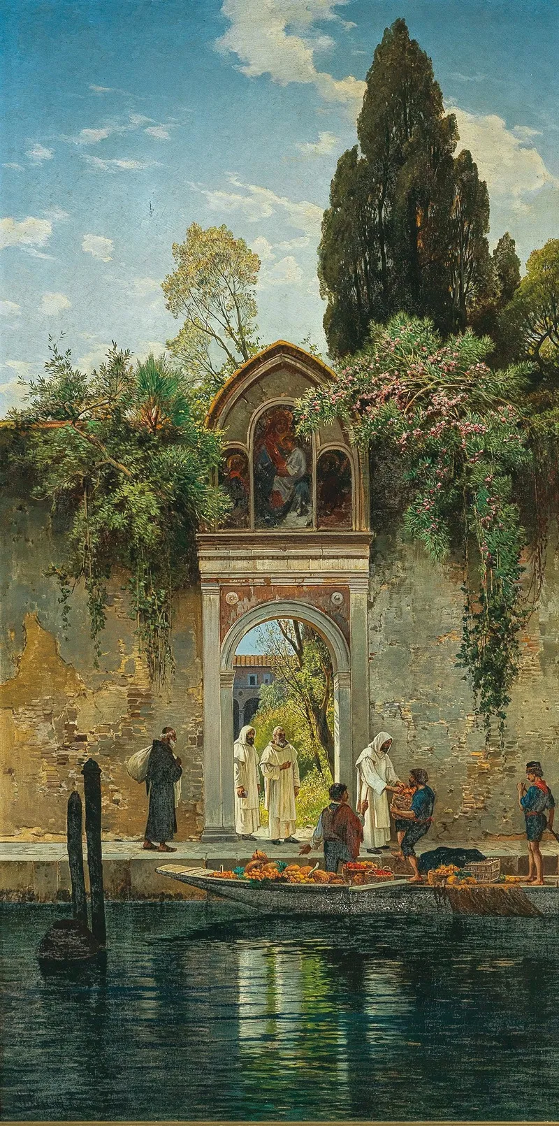 Venice At The Gate Of The Island Monastery Of San Lazzaro