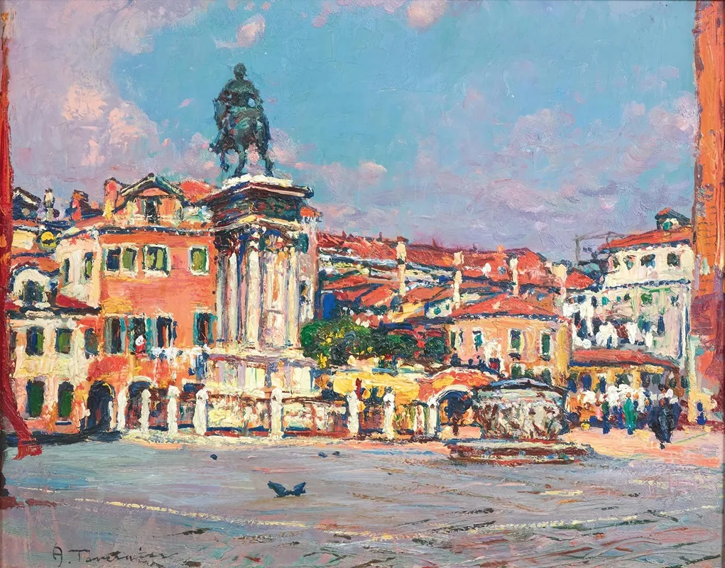 Venice Campo Santi Giovanni E Paolo 2 Wall Art by Andrea Tavernier - High-Resolution Digital Print