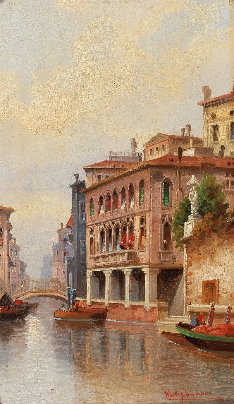 Venice Canal Scene Wall Art by Karl Kaufmann - High-Resolution Digital Print