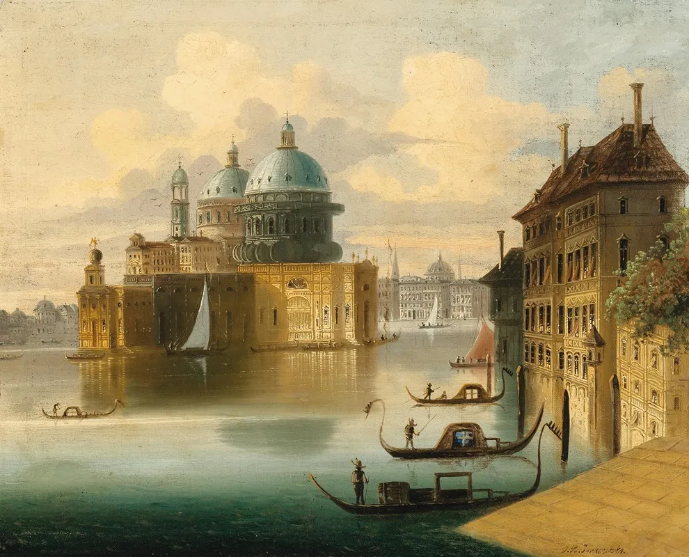 Venice Capriccio Wall Art by Johann Wilhelm Jankowsky - High-Resolution Digital Print