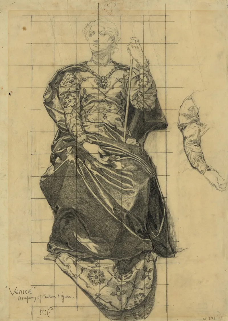Venice Drapery Of Central Figure