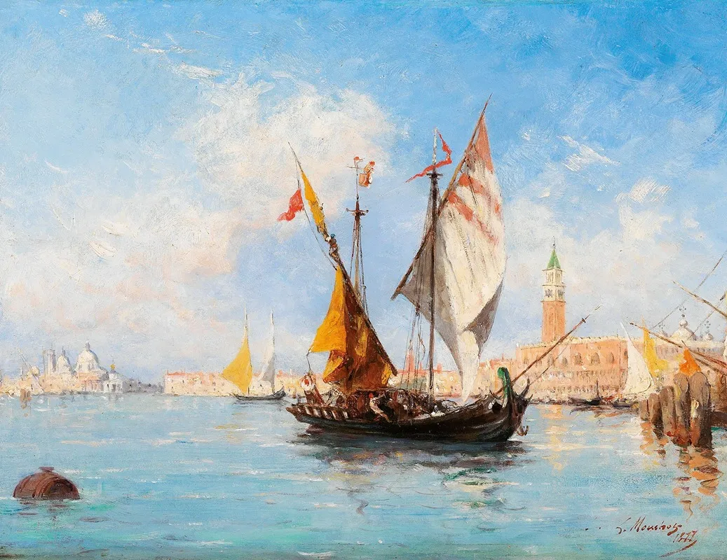 Venice Sail Boats In The Bacino Di San Marco 2