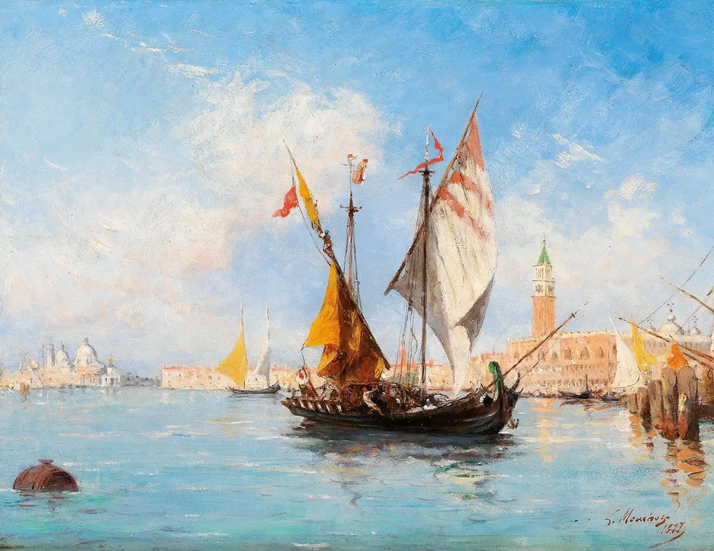Venice Sail Boats In The Bacino Di San Marco