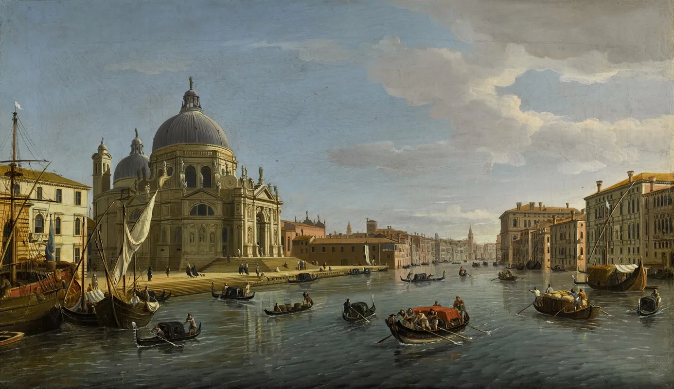 Venice Santa Maria Della Salute And The Entrance To The Grand Canal
