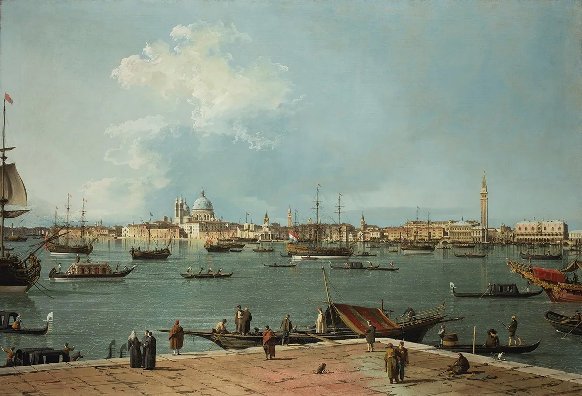 Venice The Bacino Di San Marco From San Giorgio Maggiore Wall Art by Canaletto - High-Resolution Digital Print