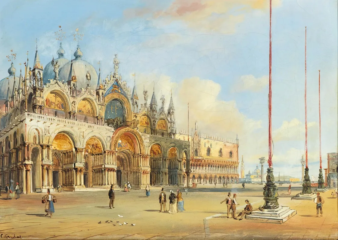 Venice The Basilica Of Saint Mark Wall Art by Carlo Grubacs - High-Resolution Digital Print