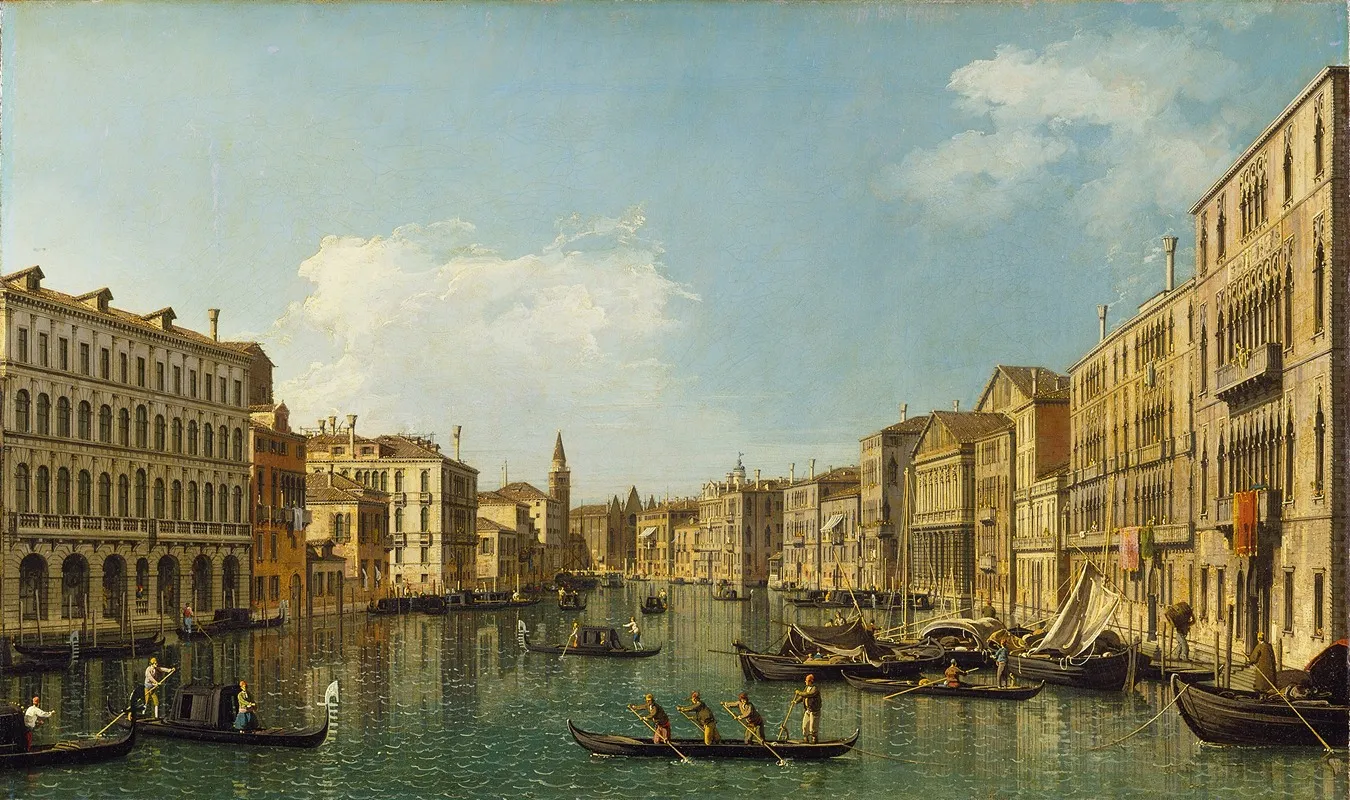 Venice The Grand Canal From The Palazzo Foscari To The Carita