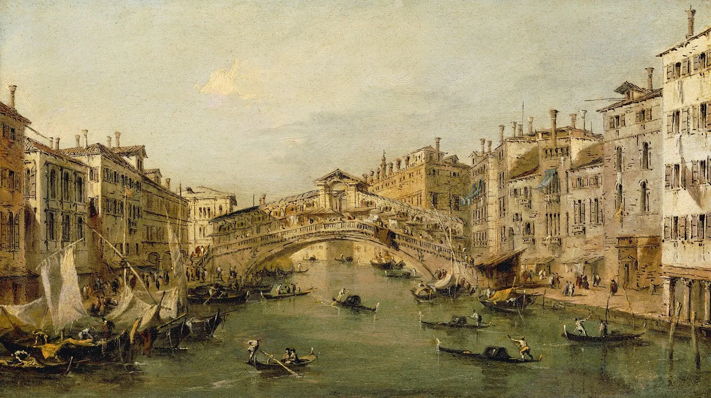 Venice The Rialto Wall Art by Francesco Guardi - High-Resolution Digital Print