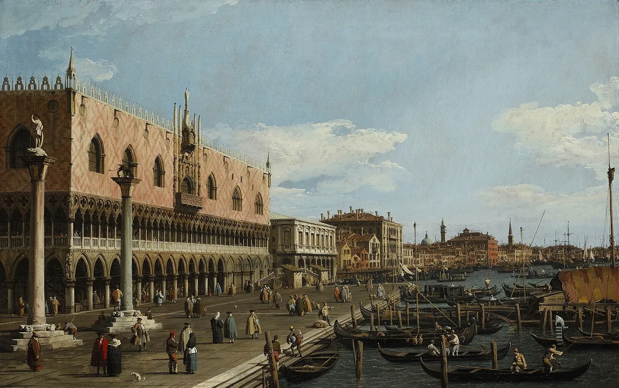 Venice The Riva Degli Schiavoni 2 Wall Art by Canaletto - High-Resolution Digital Print
