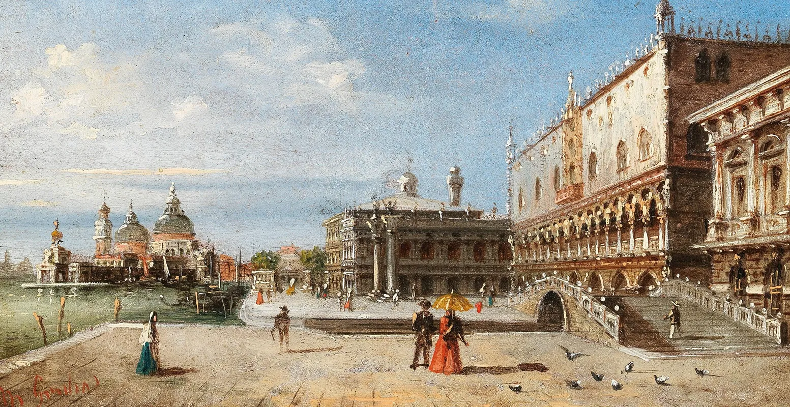 Venice The Riva Degli Schiavoni 4 Wall Art by Marco Grubas - High-Resolution Digital Print
