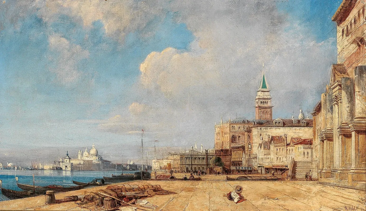 Venice View Of The Campanile And Santa Maria Della Salute