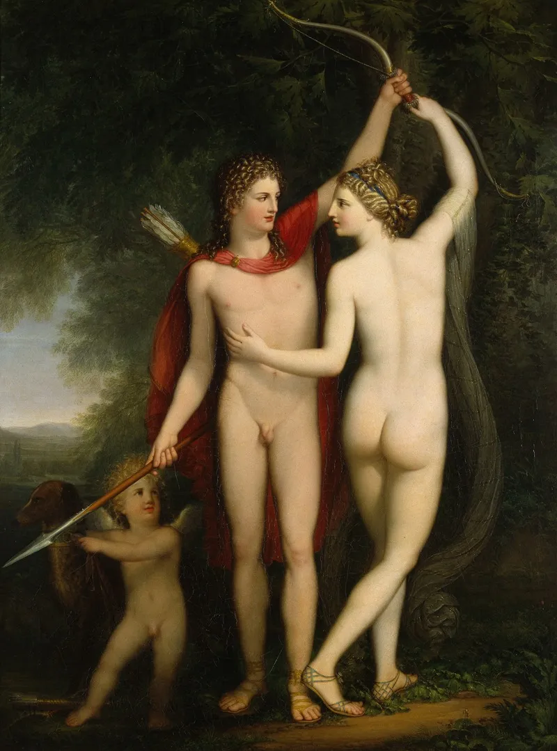 Venus Adonis And Cupid Wall Art by Jonas Åkerström - High-Resolution Digital Print
