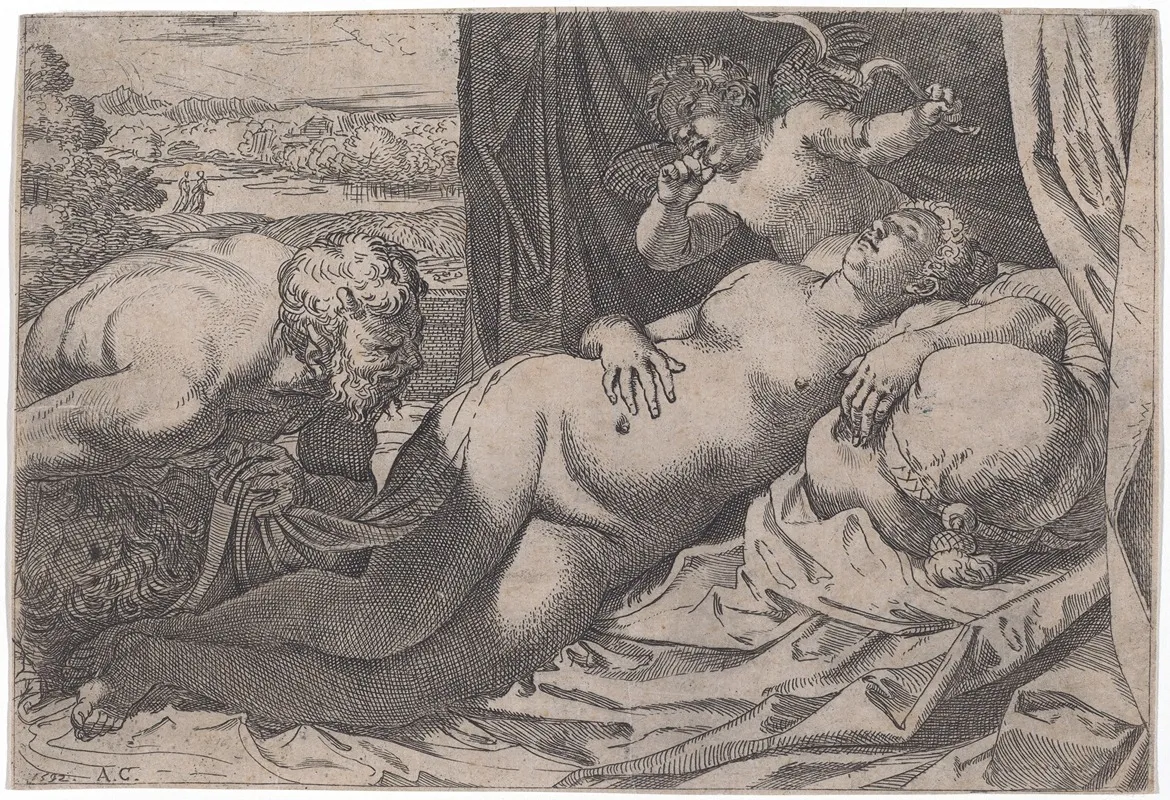 Venus And A Satyr