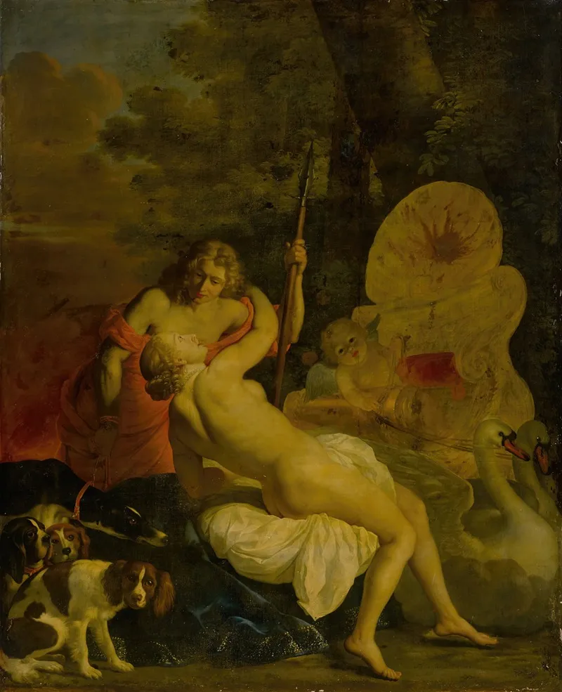 Venus And Adonis 25 Wall Art by Nicolaes van Helt - High-Resolution Digital Print