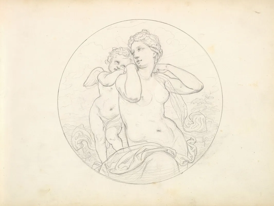 Venus And Cupid 32 Wall Art by Frederic Leighton - High-Resolution Digital Print