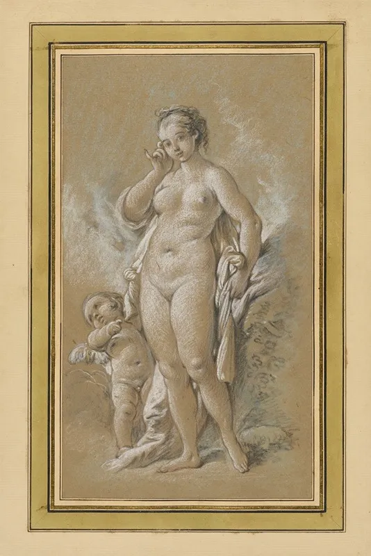 Venus And Cupid 33 Wall Art by François Boucher - High-Resolution Digital Print