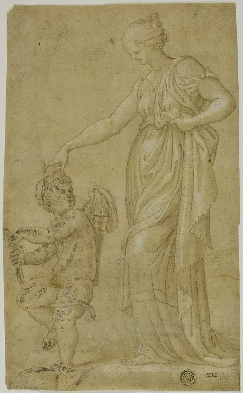 Venus And Cupid 35 Wall Art by Circle of Bernardino Campi - High-Resolution Digital Print
