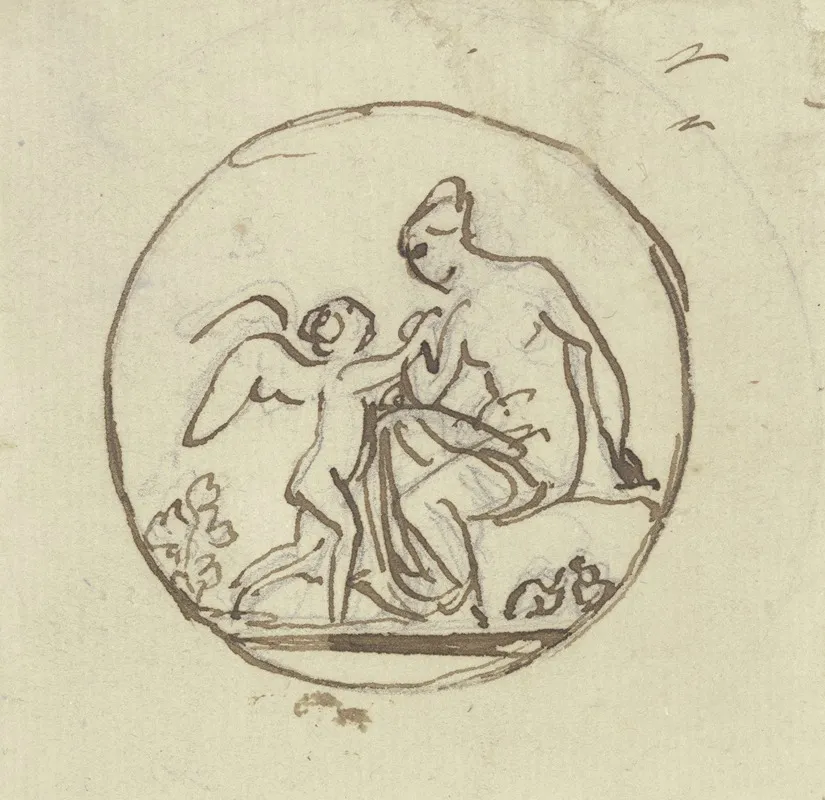 Venus And Cupid 52 Wall Art by Bertel Thorvaldsen - High-Resolution Digital Print