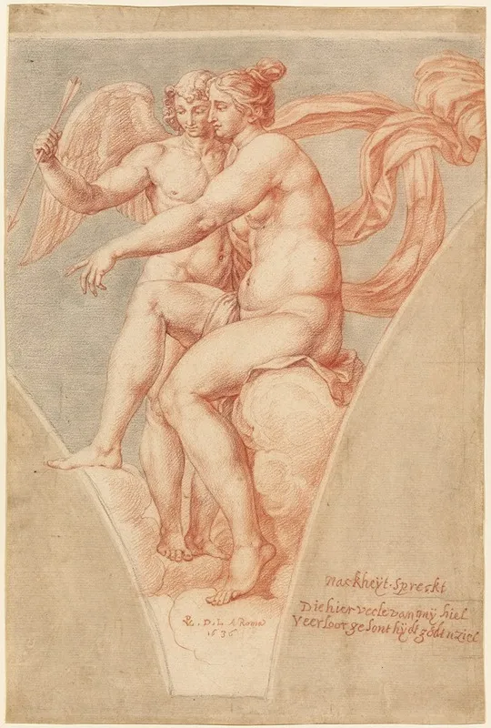Venus And Cupid After Raphael Wall Art by Pieter van Lint - High-Resolution Digital Print