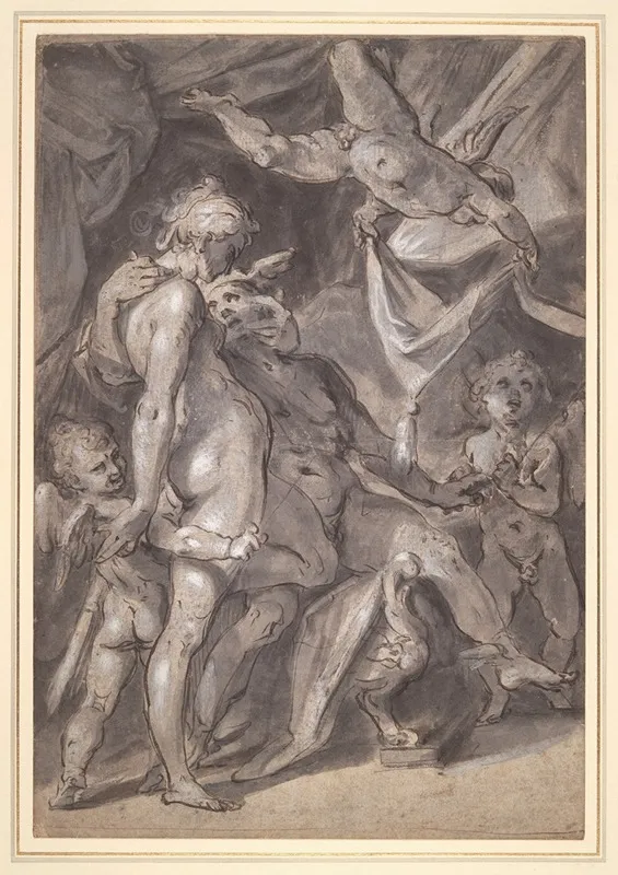 Venus And Mercury 2 Wall Art by Bartholomaeus Spranger - High-Resolution Digital Print