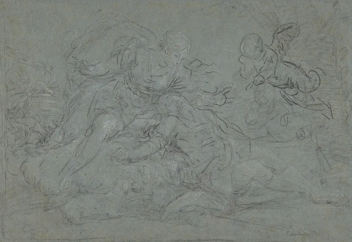 Venus Lamenting The Dead Adonis Or Diana And Endymion