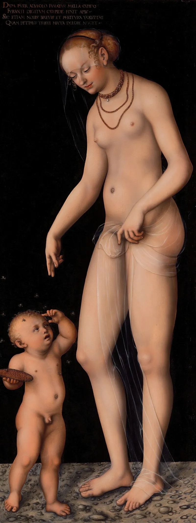 Venus With Cupid As The Honey Thief