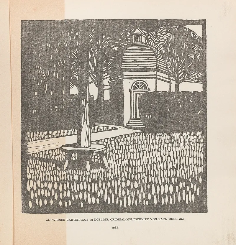 Ver Sacrum 1903 15 263 Altwiener Gartenhaus In Dobling Wall Art by Carl Moll - High-Resolution Digital Print