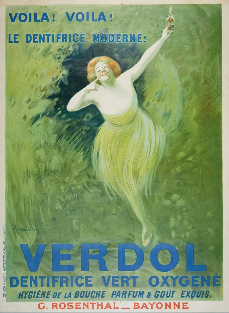 Verdol Dentrifice Vert Oxygene Wall Art by Leonetto Cappiello - High-Resolution Digital Print