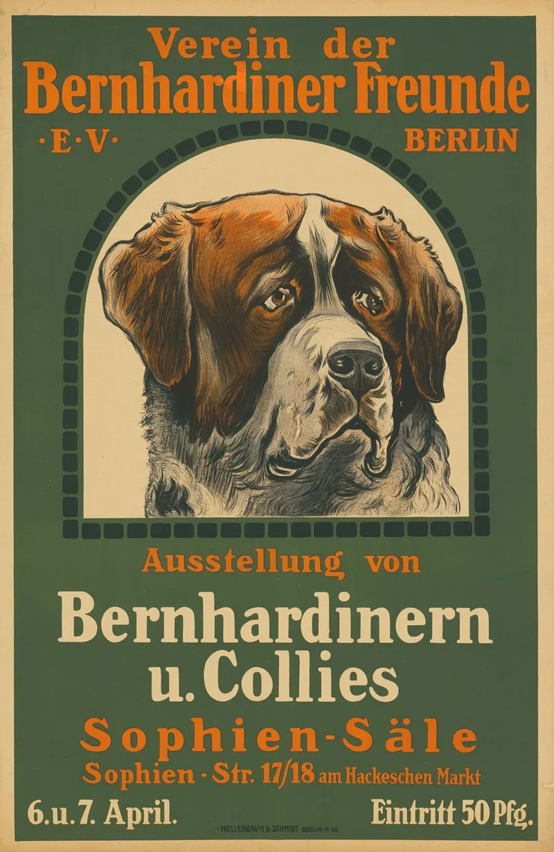 Verein Der Bernhardiner Freunde E V Berlin Wall Art by Hollerbaum &amp; Schmidt - High-Resolution Digital Print