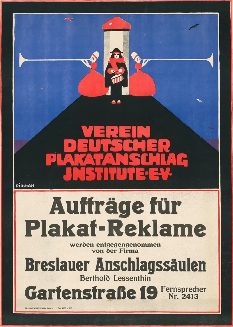 Verein Deutscher Plakatanschlag Institute E V Wall Art by Emil Pirchan - High-Resolution Digital Print