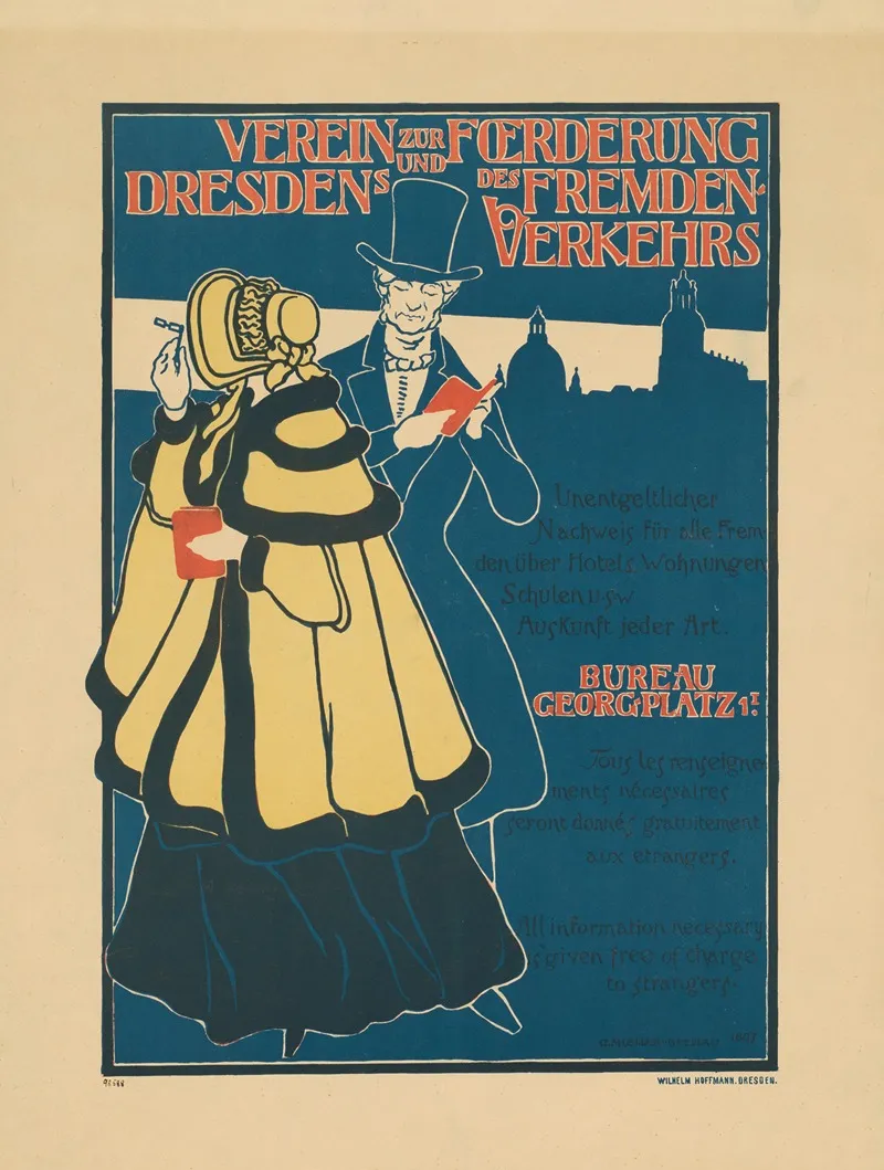 Verein Zur Forderung Dresdens Und Des Fremdenverkehrs Wall Art by Georg Müller-Breslau - High-Resolution Digital Print