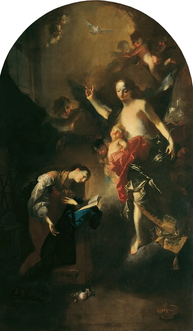 Verkundigung An Maria 2 Wall Art by Franz Anton Maulbertsch - High-Resolution Digital Print