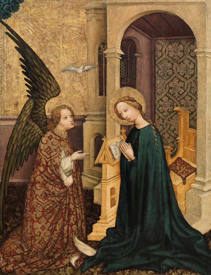 Verkundigung An Maria Wall Art by Umkreis des Meisters des Andreasaltars - High-Resolution Digital Print