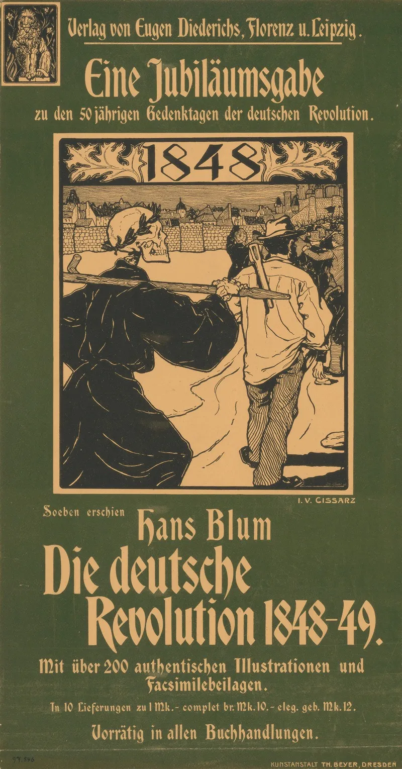 Verlag Eugen Diederichs Jubilaumsausgabe Hans Blum Die Deutsche Revolution 1848 49