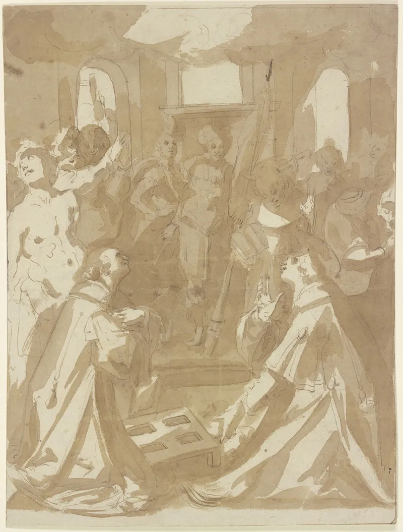 Versammlung Der Heiligen Laurentius Stephanus Dionysos Petrus Martyr Und Georg 2