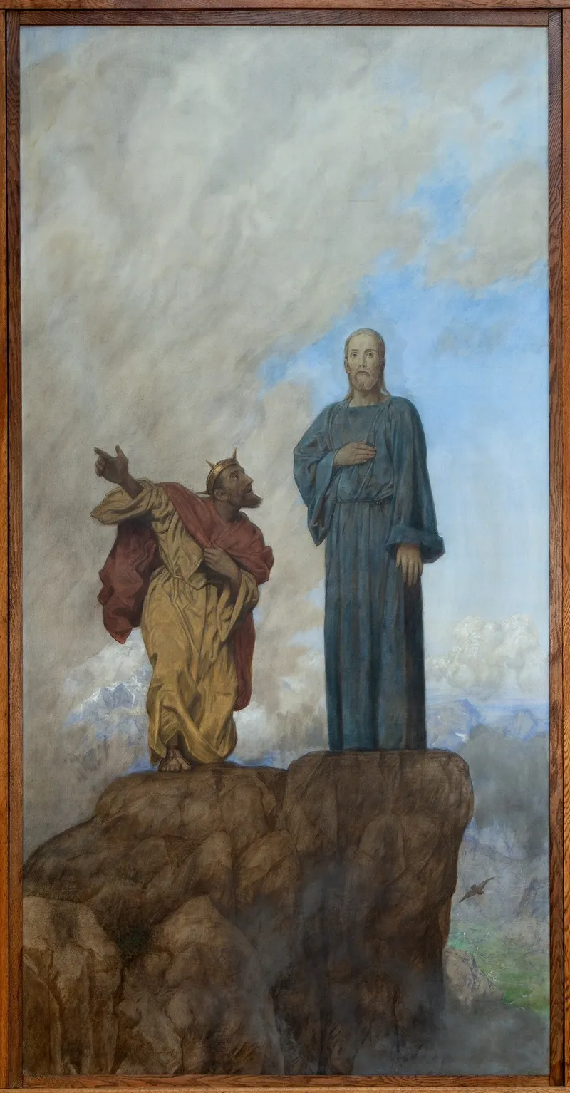 Versuchung Christi Wall Art by Hans Thoma - High-Resolution Digital Print