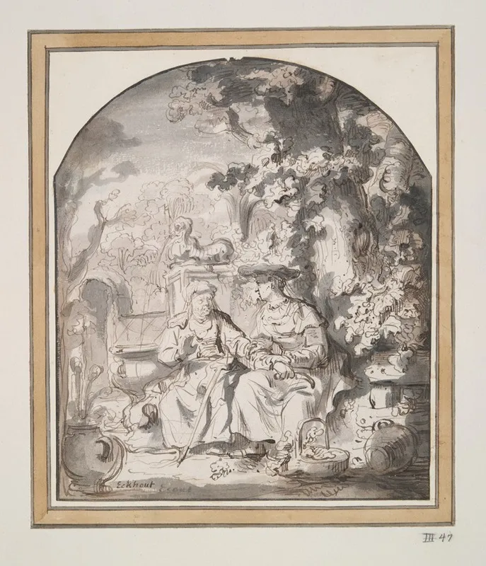 Vertumnus And Pomona 10 Wall Art by Gerbrand van den Eeckhout - High-Resolution Digital Print