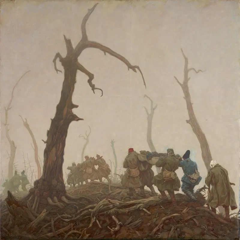 Verwundetentransport 2 Wall Art by Wilhelm Dachauer - High-Resolution Digital Print