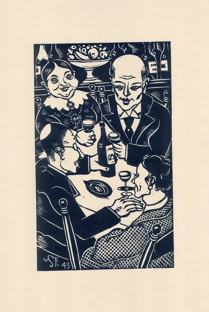 Verzoeningsdiner Bij Pastoor Jan Wall Art by Henri Van Straten - High-Resolution Digital Print