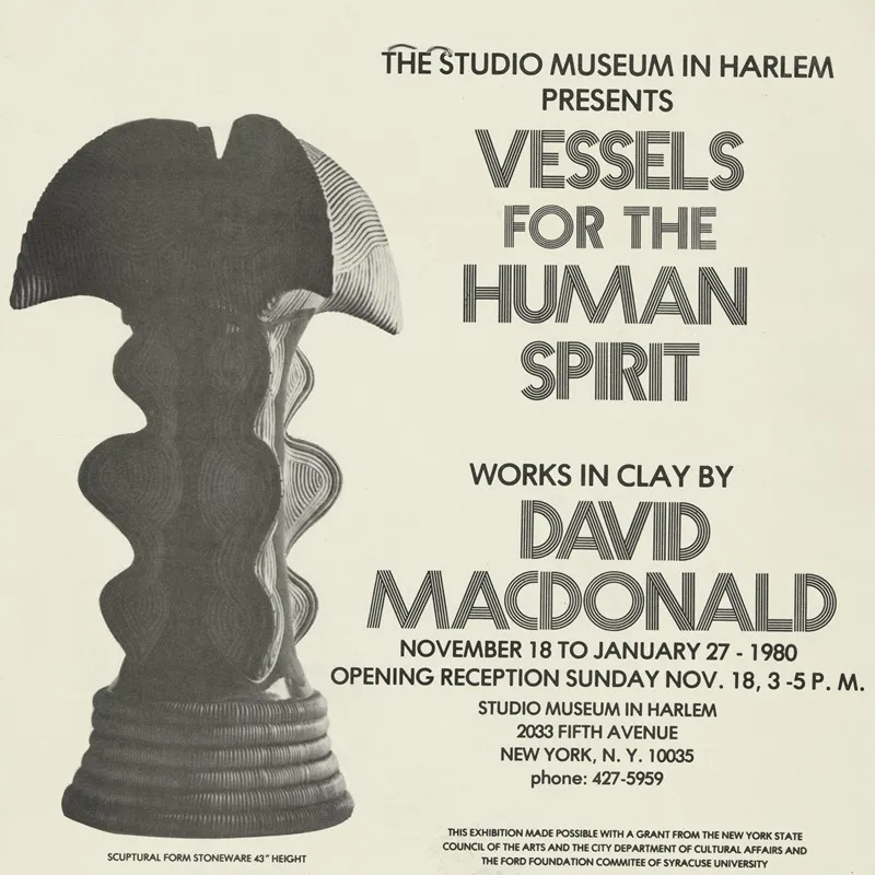 Vessels For The Human Spirit Works In Clay By David Macdonald Exhibition At The Studio Museum In Harlem