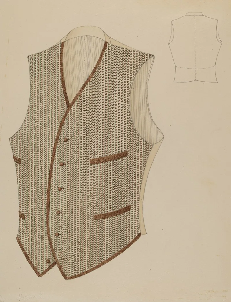 Vest 7 Wall Art by Louis Maldarelli - High-Resolution Digital Print