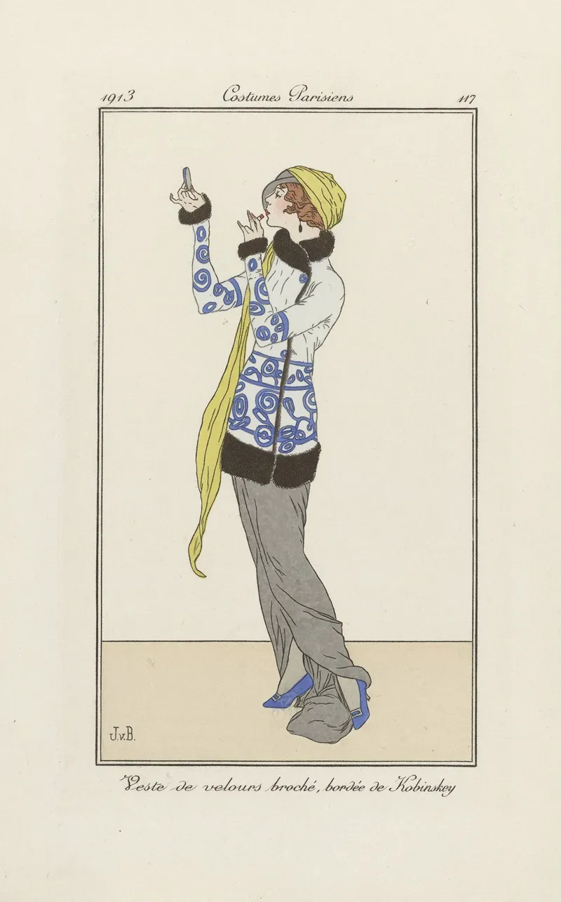 Veste De Velours Broche Bordee De Kobinskey