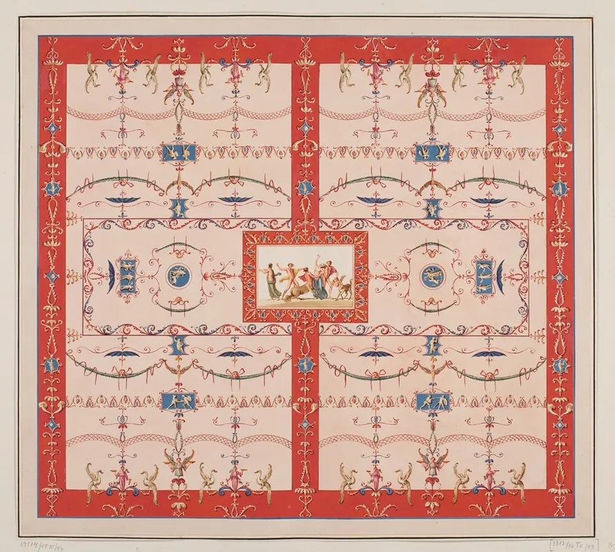 Vestigia Delle Terme Di Tito Ornamentation Of Vault Called In Fondo Carnino In Room 27 Wall Art by Marco Carlone - High-Resolution Digital Print